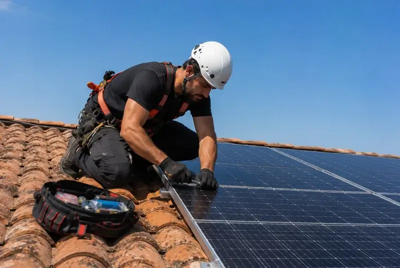 Maintenance et monitoring de panneaux solaires à Loyettes